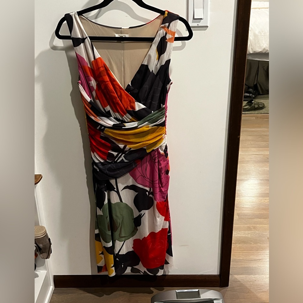 Floral Multicolor Sleeveless Dress